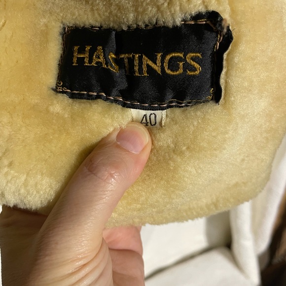 Hastings Shearling Coat Size 40 - Picture 11 of 16